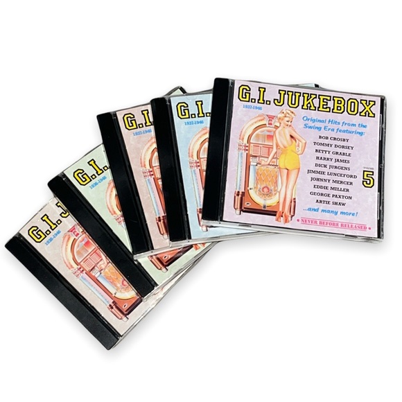 G.I. Jukebox Original Hits From Swing Era 5 CD Set 1936-1946 Released 1993 EUC - Picture 2 of 8